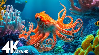 24 HOURS of 4K Underwater Wonders + Relaxing Music - The Best 4K Sea Animals for