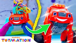 Blaze Toys Get MESSY w/ Paint, Silly String \u0026 More! 🧼 Blaze and the Monster Machines | Toymation