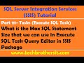 SSIS Tutorial Part 111-SQL Statement Size Limitations in Execute SQL Task & Solution in SSIS Package