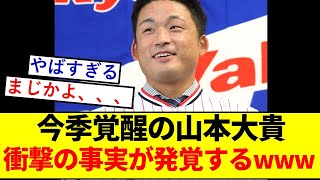 【衝撃】今季覚醒の山本大貴さん、衝撃の事実が発覚するwwwwwwwwwww【東京ヤクルトスワローズ】