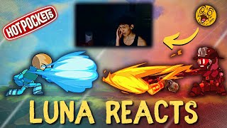 Luna REACTS to Sting Ray/Cody Travis VS Snowy/Hideaway | (Brawlhalla PRO 2v2)