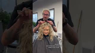 Cutting the triangle out of curly hair