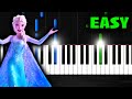Let It Go (Frozen) - EASY Piano Tutorial by PlutaX