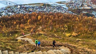 Sherpatrappa i Tromsø - Hiking up to Fjellheisen