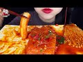 asmr spicy seafood *mara salmon octopus enoki mushroom 매콤한 해물찜 마라 연어 먹방 eating sounds mukbang 먹방