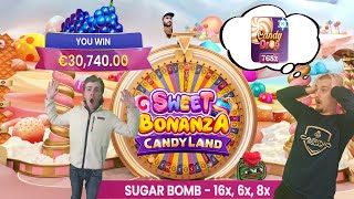 🍭 RECORD WIN 🔥 | B2B2B Sugar Bomb 💣🌟 SWEET BONANZA CANDYLAND | SNEAKY \u0026 TIMBO | CASINO SQUAD