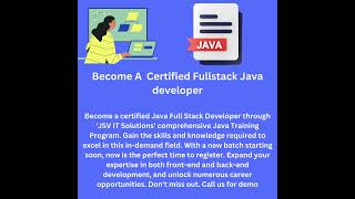 Java Full Stack Training in Hyderabad | Java Full Stack Course | Best Java Full Stack institutes