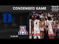 #12 Duke vs. #17 Arizona Condensed Game | 2024-25 Big 12 Men's Basketball