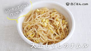 レンチンでパッと！大豆もやしナムルで手軽におかず1品増やしませんか⁈