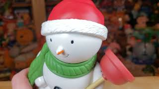 Hallmark Jolly in the John Singing Talking Plumber Snowman Motion Activated long