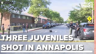 Three juveniles shot in Annapolis, according to police