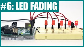 How to Fade an LED with Arduino analogWrite (Lesson #6)