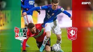 RODE kaart doorslaggevend in strijd tussen N.E.C. en FC Twente 🟥 | Samenvatting N.E.C. - FC Twente