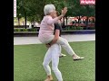 93 year old grandma and her granddaughter recreate special dancing moment