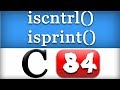 iscntrl, isprint Functions in C Programming Language Video Tutorial