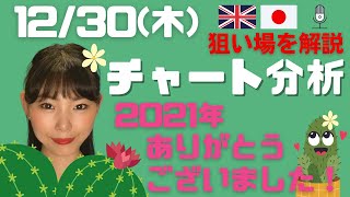 【FX】チャート分析　毎日配信中！ポンド円ショートの狙い場を解説　2021.12.30（木）