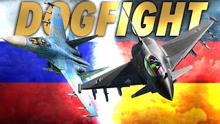 Russian SU-27 Flanker VS German Eurofighter Typhoon | DCS World