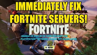 How To IMMEDIATELY FIX Unable To Sign Into Your Account For PlayStation Network Fortnite! (EASY)