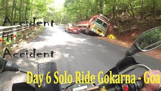 Day 6  Solo ride Gokarna to Goa 208 kms.