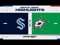 NHL Highlights | Kraken vs. Stars - March 21, 2023