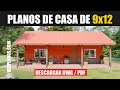 ✅ Planos de casa de campo 3 dormitorios 2 baños (DWG / PDF)