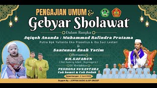 🔴 GEBYAR SHOLAWAT & PENGAJIAN UMUM BERSAMA KH. SAFARUN | PESHONA NUSANTARA | CAK KOMET & CAK DODOK