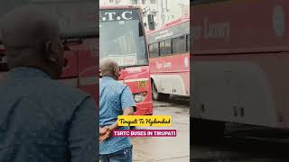 TSRTC Buses In Tirupati Bus Stand