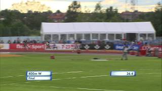 Laviai Nielsen 400m Eskilstuna 2015 European Junior Champs