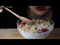 asmr .fruit granola cereal. eating show 그래놀라 과일 시리얼 no talking