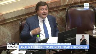 INTERVENCIÓN SENADOR ALBERTO WERETILNECK - SESIÓN 09-12-21