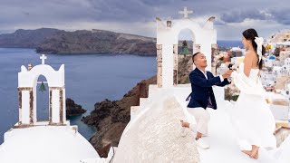 Magical Santorini Sunset Proposal: Ridiculously Romantic Destination Engagement in Paradise 🌅💍💕