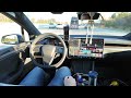 Hands-Free Tesla FSD v12.5.4.1  Full Drive to CTC and Return  4K UHD from Backseat