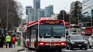 TTC 1220: Line 1 Shuttle Bus Northbound Bloor \u0026 Yonge - York Mills (Full Ride)