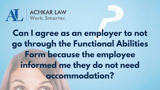 Can employers decide to not go through the FAF when requested by the employee?