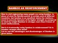 bamboo vs steel reinforcement which is stronger or why in hindi english.