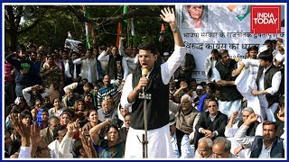 Sachin Pilot Leads Congress Protest March Against Immunity Bill In Rajasthan Assembly