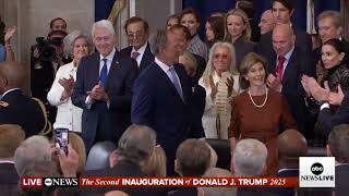 Former presidents arrive for Trump inauguration