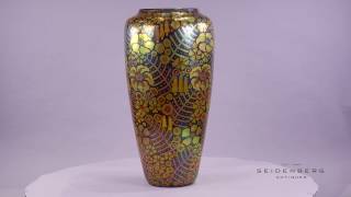 A Large Zsolnay Pecs Eosin Glazed Ceramic Floral Vase, circa 1910