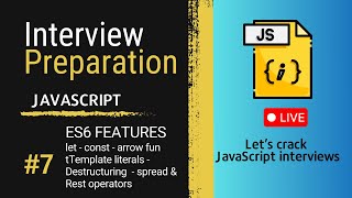 JavaScript ES6 Features Explained with Examples | Must-Know for Interviews 🚀