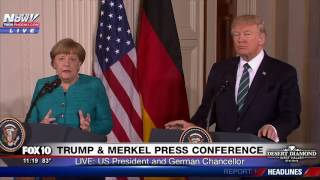 FNN: President Trump And German Chancellor Angela Merkel Joint Press Conference at White House