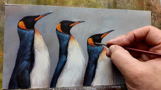 Painting a New Penguin Art Collection | Wildlife Art | Robert E Fuller