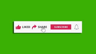 Green Screen Subscribe Button - YouTube Subscribe Button Green Screen (No Copyright) @AbdiBateno