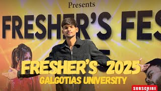 FRESHER 2025 || GALGOTIAS UNIVERSITY || Police aagai 😭|| YOGESH KUMAR VLOG