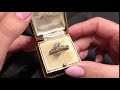 vintage 18ct yellow gold and platinum 1.22ct diamond ring