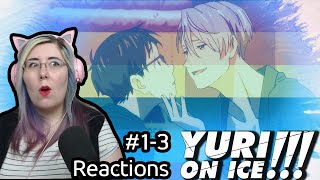 ICE SKATING PRIDE - Yuri!!! On Ice S1 E1-3 REACTIONS - Zamber Reacts