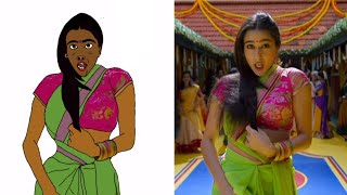 2023 Chaka Chaka Full Video Song || 🤣Funny Drawing || Sara Ali Khan, Dhanush 🤣🤪