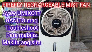 FIREFLY RECHARGEABLE MIST FAN AYAW UMIKOT NG FAN MOTOR?/ Dolfe DjTech