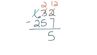 Standard Algorithm Subtraction (4.NBT.4)