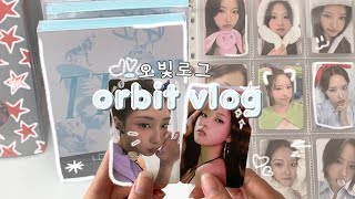 orbit vlog 오빛 로그 | counting down the days till artms, pc mail, album unboxing, binder flip through !