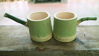 How to Make Lovely Cups From Bamboo - Bamboo Furniture